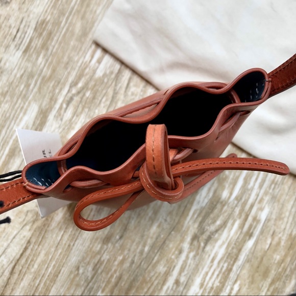 NWT MANSUR GAVRIEL Baby Bucket Bag Brandy Leather - Picture 10 of 15